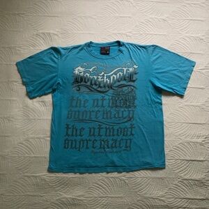 Southpole‎ Shirt Premium Mens XL Blue Embellished MCM XCI Y2K HipHop Tribal